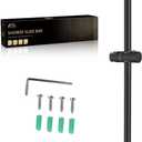 All Metal handheld shower head holder 30-Inch with Shower Slide Bar for Bathroom Wall Mount SUS 304 Stainless Steel Brushed Finish (Matte Black)