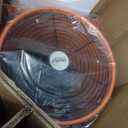 12-Inch High-Velocity Portable Utility Blower Fan, Industrial Exhaust Fan with 33ft Flexible Duct Hose, 3150 RPM Low-Noise Ventilator for Basements, Workshops, Warehouses, and Confined Spaces