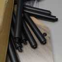 Furinno TURN-N-TUBE Desk, Corner Gaming Desk with Storage Shelves, Corner Computer Desk, Office Desk for Home Office, Bedroom, French Oak