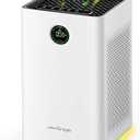 Jafnda Air Purifiers for Home Large Room Up To 1190ft, True HEPA 13 Filter, Activated Carbon Remove 99.97% Dust Smoke Odor Pollen Pets Hair Dander Allergies, Quiet Sleep Mode 23dB, Night Light