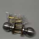 BESTTEN Keyed Same Exterior Door Knob and Single Cylinder Deadbolt Combo Set, Keyed Alike Entry Door Knobs with Lock and Keys for Entrance and Front Door, Satin Nickel