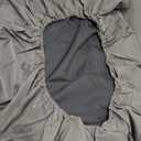 Dog Bed Covers,Waterproof Dog Bed Cover,Soft Plush Replacement Washable Dog Pillow Cover Pet Bed Cover,Removable Pet Dog Crate Pad Replacement Covers,Puppy Bed Cover for Dog Cat,Cover Only 36 x 27 x 6 inch, Grey