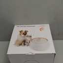 WOPET Ceramic Cat Water Fountain W03 Lite3L/101oz Ceramic Pet FountainAutomatic Water Fountain for Cats & Dogs, Fashion Cat Fountain with Ultra-Quiet Pump and Filter & Sponge White Blue