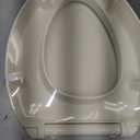 KOHLER 25875-96 Hyten 3" Height, Elevated Soft Close Elongated Toilet Seat, Contoured Seat with Grip-Tight Bumpers, Quick-Attach Hardware, No Slam Toilet Seat, Biscuit