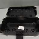 Flemoon Medium Outdoor Electrical Box (11.5x5.2x4 inch), IP54 Waterproof Extension Cord Cover w/6 Cable Entry Ports, Weatherproof Connection Box for Power Strip, Timer, Plug, Holiday Lights, Black