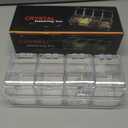 XJMWXHFC Clear Seasoning Box, 4 Pieces Seasoning Rack Spice Pots, Storage Container Condiment Jars Acrylic Seasoning Box with Covers and Spoons for Spice, Sugar, Salt, Sugar, Cardamon, Cinnamon