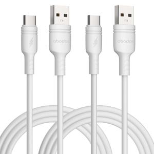 USB C Cable 3.3FT 2 Pack 5A Output Fast Charging Cable USB C Data Charger Cord for Samsung Galaxy S24 S23 S22 S22 S21 S20 S10 S10E, Note 20 10, Moto G,White