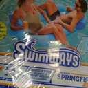 SwimWays Spring Float Premium Duo, Pool Chair Fits 2 Adults, Inflatable Pool Floats Adult with Fast Inflation for Ages 15 & Up, One Size