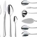 WMF Virginia Cromargan Protect Steel Cutlery Set for 12 People, Silver, 66-Piece