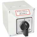 Heschen Universal Rotary Changeover Switch SZW26-63/D303.3 with Master Switch Exterior Box LW28-63/4 660V 63A ON-Off-ON 3 Position 3 Phase 12 Terminals CE