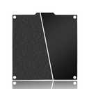 Henasier 120x120mm Black Build Plate for Voron 0.1 0.2 V0.1 V0.2, Double Sided Textured PEI+Smooth PEI Flexible Spring Steel Platform Heated Printing Bed for Voron 0.1 0.2 V0.1 V0.2 3D Printer
