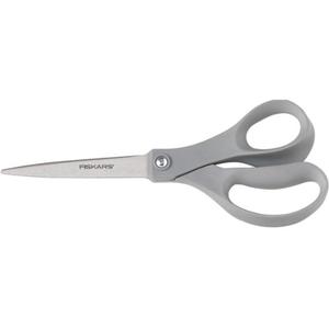 Fiskars Straight Scissors 8" Plastic, Stainless Steel