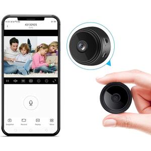 X W EI UNION Camera Hidden Home Mini Spy Camera WiFi Room Video Camera Hidden Small Nanny Cam with App Motion Detection Night Vision Indoor Security for Kids, Pet, Elders