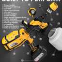Paint Sprayer, 700W Cordless Electric Spray Paint Gun with 1400ml Container, Easy to Clean, 24000mAh Battery, LED Light, 3 Modes & 6 Nozzles, Paint Sprayer for House Painting Fence Wall Cabinet & DIY