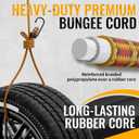 GRENPRO Premium Bungee Cords Heavy Duty - 22 pcs Bungee Cords with Hooks in A Storage Bag Includes 10", 18", 24", 30", 36", 48" Bungie Cord Bundle