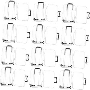 FELTECHELECTR 12pcs Mini Suitcase Candy Box Transparent Wedding Favor Boxes for Unique Party Decorations Creative Design with Spacious Interior for Candies and Gifts