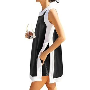 Seetaa Women's Summer 2 Piece Outfits Sleeveless Spilt Hem Knit Sweater Top Sets Lounge Set Tracksuit With Pockets XS