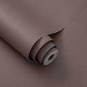 24"x393" Brown Grasscloth Peel and Stick Wallpaper Fabric Textured Contact Paper Linen Wallpaper Vintage Matte Frosted Waterproof Luxury Wallpaper for Bedroom Bathroom Kitchen (Dark Brown)