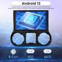 [8 Core 4+64G] NHOPEEW Car Radio for Jeep Wrangler 2015 2016 2017, 10 Inch IPS Touchscreen Android Car Stereo with Wireless Carplay and Android Auto, GPS Navi, DSP, WiFi, SWC + AHD Backup Camera