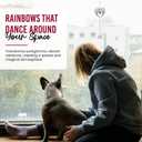 Memorial Suncatcher Gifts for Dog Loss - Loving Pet Memorial Clear Crystal Ball Grief Suncatcher for Loved One, Thoughtful Dogs Remembrance, Loss Sympathy Rainbow Maker, Easy Hanging Ball Prisms Gifts