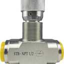Hydraulic Flow Control Needle Valve 1/2 Inch Throttle Check Valve NPT 5800PSI Two Way For Hydraulic Oil Gas