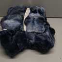 Cozy Bliss Faux Fur Throw Blanket for Couch, Fuzzy Soft Plush Thick Bubble Blanket for Sofa Bedroom Living Room, 50 * 60 Inches Tie-dye Blue