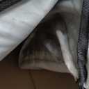 Hearth & Harbor Wrapping Paper Storage Container - Christmas Storage Bag with Ribbon Dispenser and Interior Pockets - Gift Wrap Organizer Fits Up to 26 Rolls of 40" Length, Silver (Large)