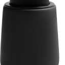 Soap Dispenser Ceramic with Easy-to-Press Pump Hand Lotion Liquid Dispenser for Shampoo Bathroom Kitchen 12 oz Black