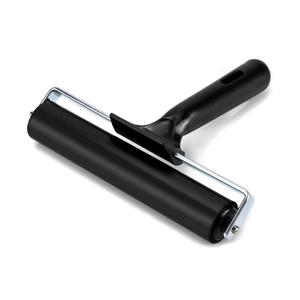 QWORK 6 Inch Rubber Roller, Tape Roller for Print, Tape, Wallpapers, Scrapbooks