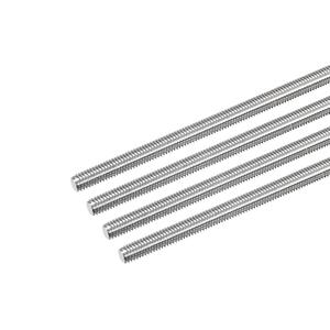 MECCANIXITY Fully Threaded Rod M6 x 500mm 1mm Thread Pitch 304 Stainless Steel Right Hand Threaded Rods Bar Studs 4 Pack