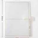 3x5 Index Cards Clear Plastic Holder Organizer Pouches Book Binder 40 Page Hold 160 Cards 4 Pack