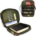 ATRIPACK Tactical Bible Cover For Men,Large Bible Case With Shoulder Strap,Water-Resistant Book cover With Handle,Multi-Functional Carrying Bible Holder Bag For Church,Study,Spiritual (Camo green)