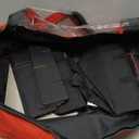 HOLDN STORAGE Christmas Ornament Storage Box with Dividers - Fits 48-3 Ornaments, 2 Removable Trays, Durable & Space-Saving, Clear Top Lid, Fits Underbed, Red