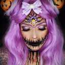 3 x Go Ho Pastel Purple Face Paint,Waterproof Eye Black Baseball,Cream Light Purple Face Body Paint for Halloween Cosplay SFX Ursula Makeup