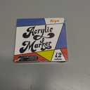 Acrylic Paint Markers, 12 Color Fine Tip Permanent Acrylic Paint Pens For Rock Painting, Canvas, Wood, Glass, Ceramic, Fabric, Plastic, Egg, Scrapbook, Art Painting Supplies Kit