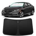 INSAUTO Custom Fit Windshield Sun Shade Accessories for Honda Civic 2016-2021, Foldable Front Window Sunshade, UV & Heat Reflector, Keeps Interior Cool, Includes Storage Bag