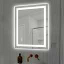 28X36 LED Bathroom Mirror with Lights, Anti-Fog, Dimmable, Backlit + Front Lit, Smart Bathroom Vanity Mirror, Memory Function, Shatterproof, Tempered Glass (Horizontal/Vertical)