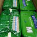 FitRight Ultra Heavy Absorbency Adult Diapers for Men & Women, Waist Size: Medium 32-44 inches, OptiFit Incontinence Disposable Briefs with Leak Protection for Seniors, 80 Count (Green, M)