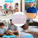 380 Pack Reusable Ice Cube for Drinks - Refreezable Plastic Ice Cubes Without Diluting BPA Free, Washable Ice Cube for Whiskey Coffee Bars Party Ice Bath Camping (Color-changing, Square-380Pack)