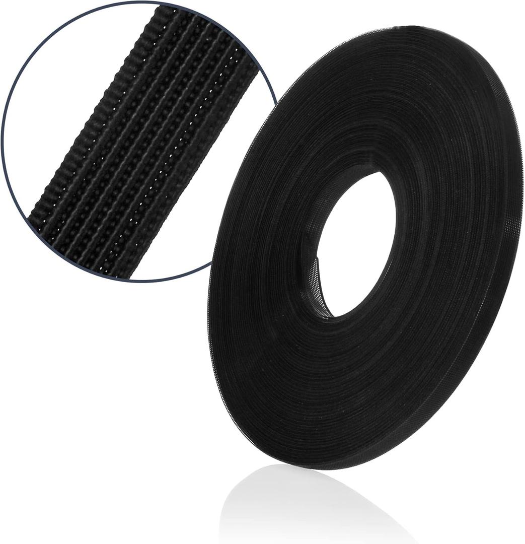 50 Yards High Density Polyester Boning for Sewing,Sew-Through Plastic Sewing Corset Boning for Wedding Party Bridal Gowns Dress(Black,6mm)