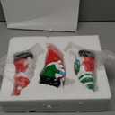 3PCS JOY Christmas Gnomes Stocking Holders for Mantel, 3D Resin JOY Christmas Stocking Hangers Hooks, Gnomes Figurines Decoration, Heavy Duty Gnome Hangers for Xmas Fireplace Holiday Decoration