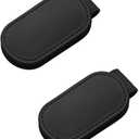 Multifunctional Magnetic Clip, Soft Small Leather Clip as Money Clip, Strap Clip and Memo Clip (Black)