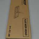 JOYMOOP 13" Mop Head with Microfiber Mop Pad Replacement, 1 Pack (13.0  4.9 Inch, White)