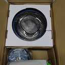 La Reveuse Food Processor,Electric Food Chopper with 7-Cup (1.7L) Glass Bowl, 4 Bi-Level Blades for Chopping,Grinding,Mincing,Whisking,Meal Prep,300W,Blue