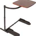 Stander Wonder Tray, Adjustable Swivel Table, Large Laptop Stand, Couch Desk, Side Tables & Gaming Bench, TV-Trays for Eating on Couches, Chairs, Recliners, Walnut
