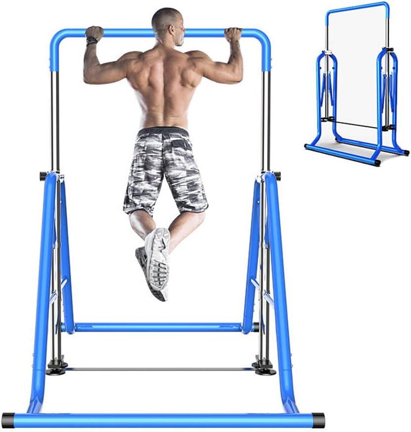 Gymnastics Horizontal Bar Expandable Gymnastic Bar Folding for Home, Adjustable Height Practice Bar Junior Training Bar for Kids and Adult Support to 440lbs