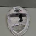 Field Hockey Face Mask Force Clear Transparent Penalty Short Corner Protection White Padding (Senior, White)