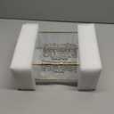 Large Vintage Golden Lidded Glass Box, Rings Bracelet Organizer Home Decor, Edge Bracelet Decorative Jewelry Display Box(10.8x7x3.9 inch)