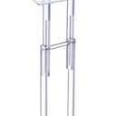 Acrylic Podium Stand Clear Lecterns Pulpits for Classroom Office Concert Lecture 23.6'' x 15.7'' Angle Height Adjustable Rolling Pulpits with Lockable Wheels for Churches Mobile Pulpit Podium