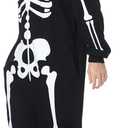GRAJTCIN Halloween Skeleton Costumes for Men Scary Glow in the Dark Skeleton Pajamas for Men S